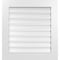 Ekena Millwork Vertical Surface Mount PVC Gable Vent: Functional, w/ 3-1/2"W x 1"P Standard Frame, 28"W x 30"H GVPVE28X3001SF - alternate 1
